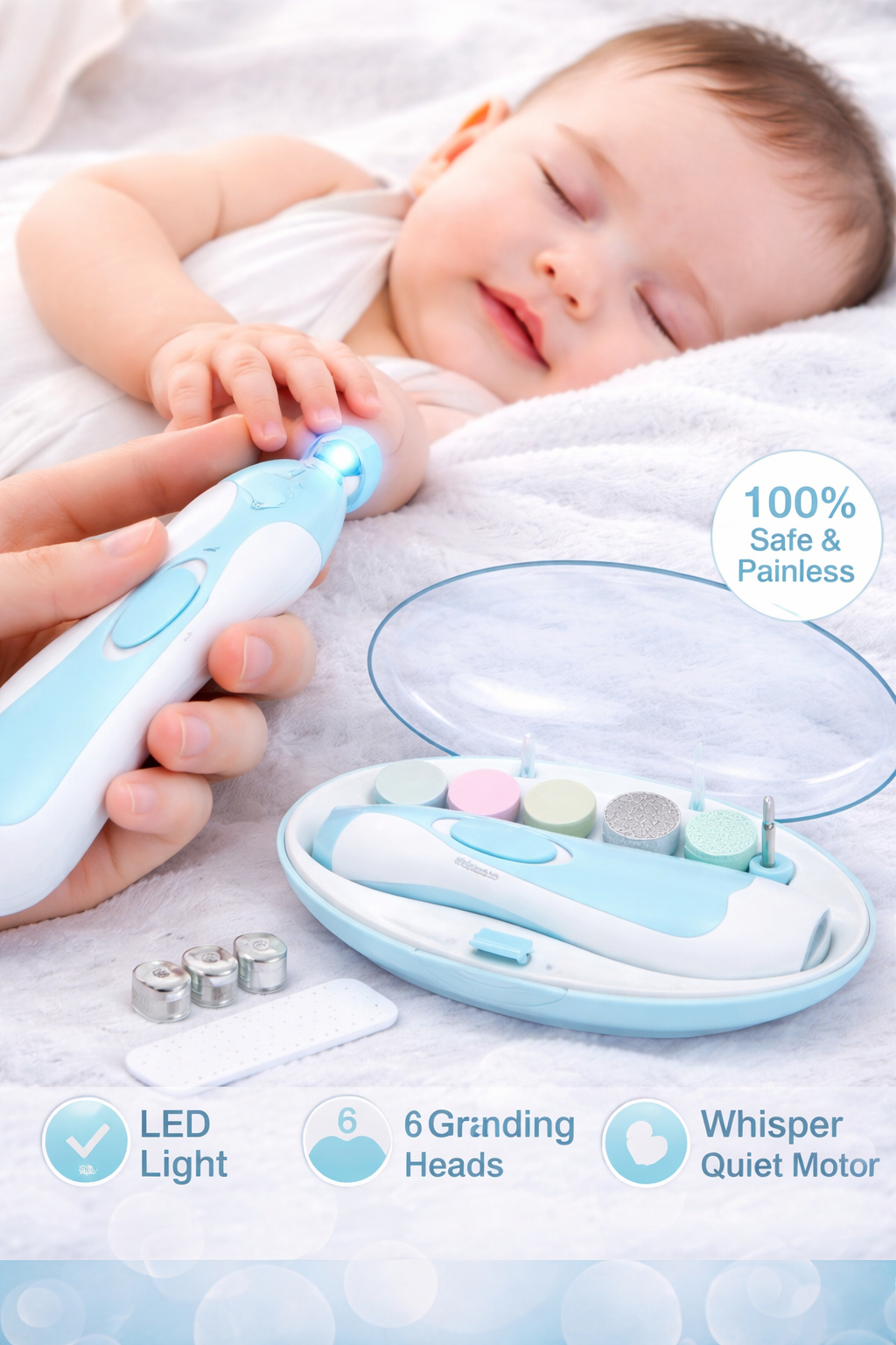 SafeGlow™ Baby Nail Clipper with LED Light – Pain-Free & Ultra Safe Trimming
