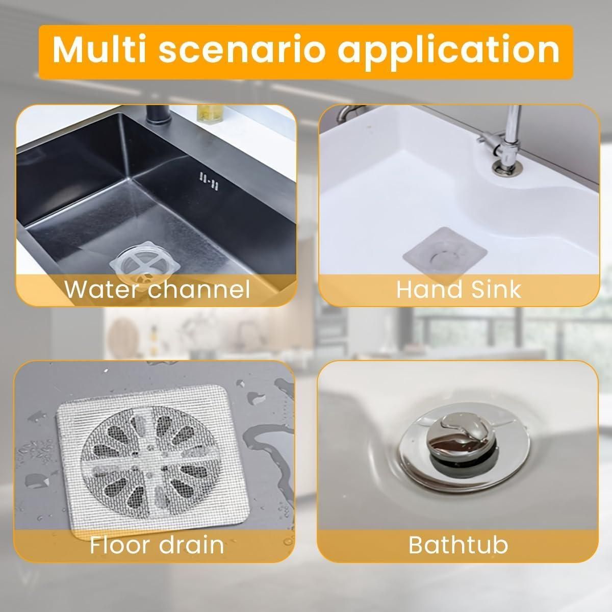 Self-Adhesive Floor Drain Stickers Pack of 10